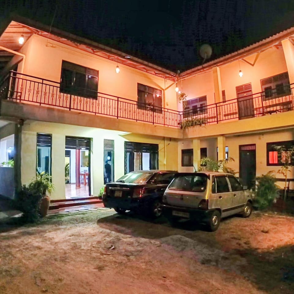 Property building, Night, Parking