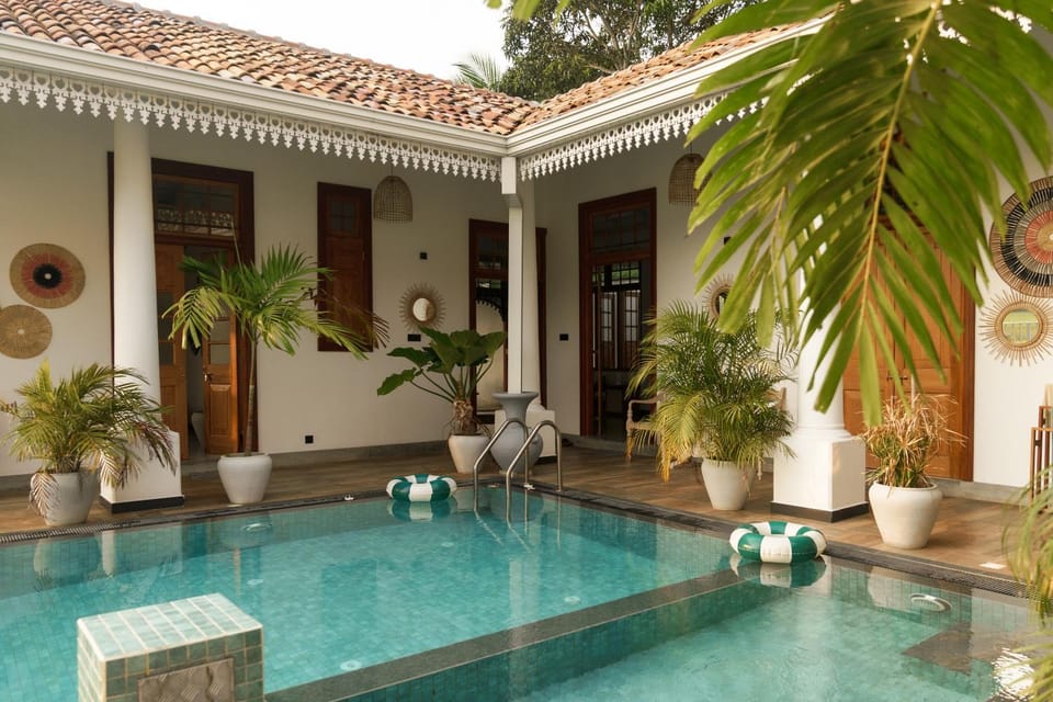Property building, Patio, Pool view