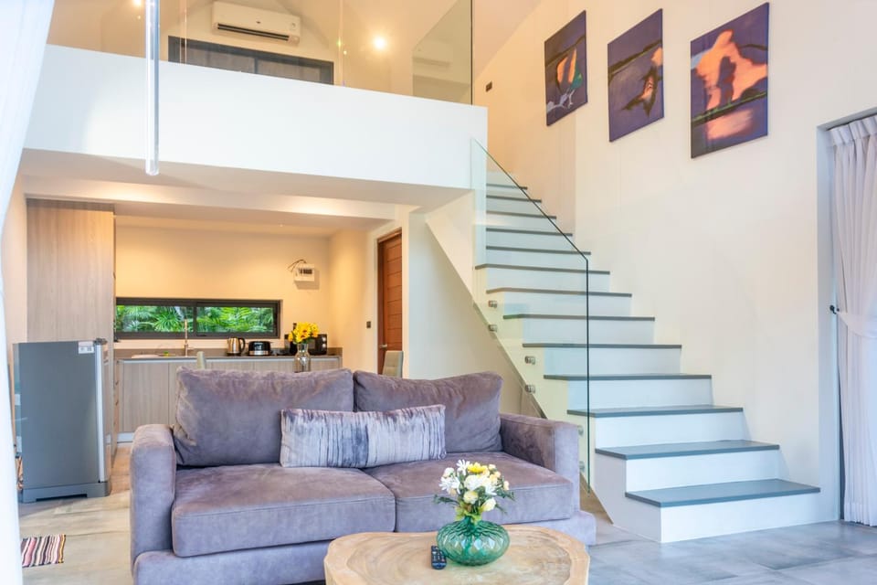 Living room, kitchen