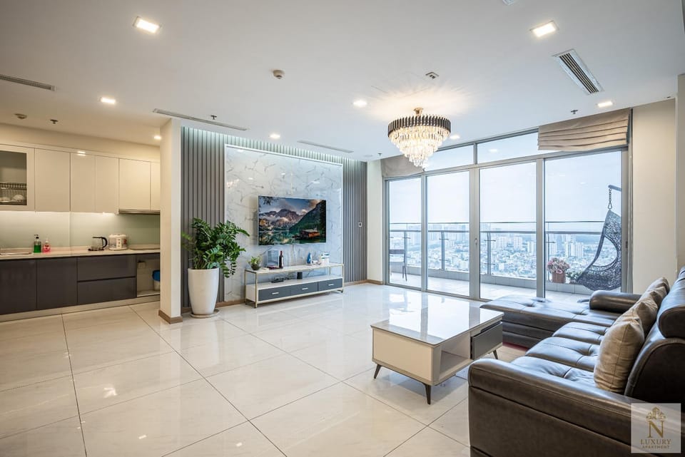 TV and multimedia, Kitchen or kitchenette, Living room, Seating area