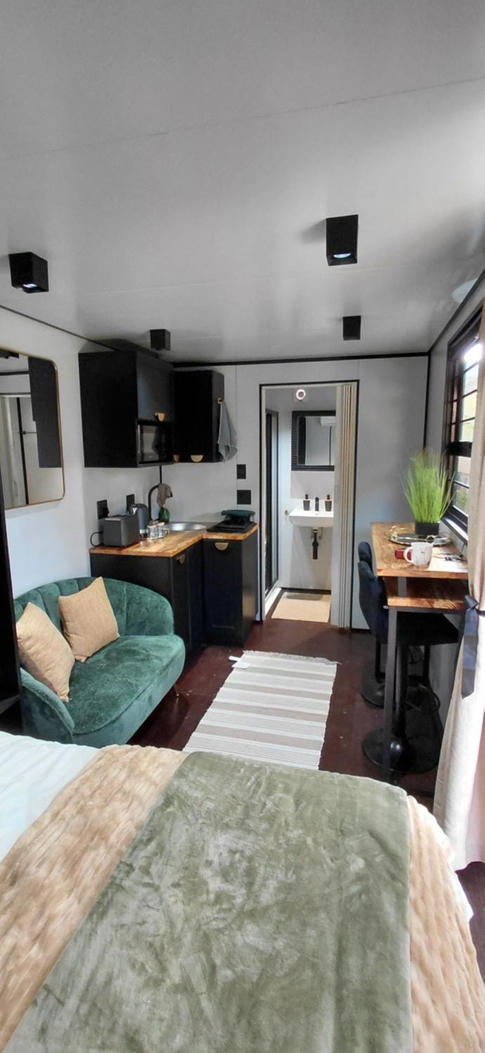 Bed, Kitchen or kitchenette, Living room, Photo of the whole room, Dining area, Bedroom