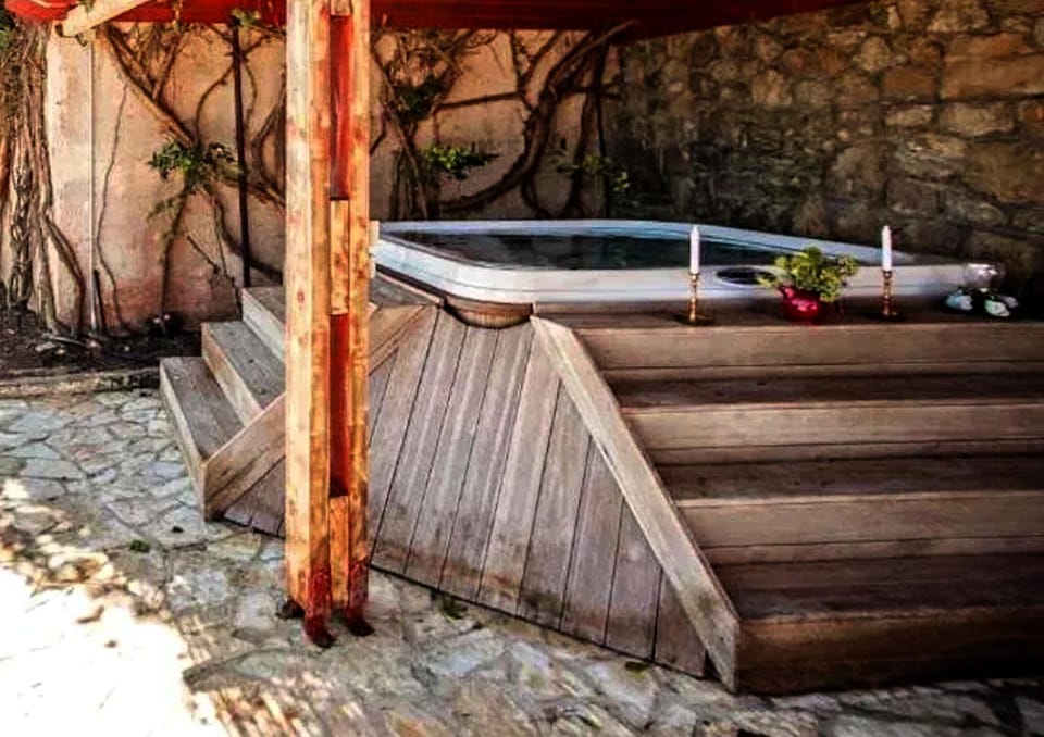 Day, Natural landscape, Hot Tub