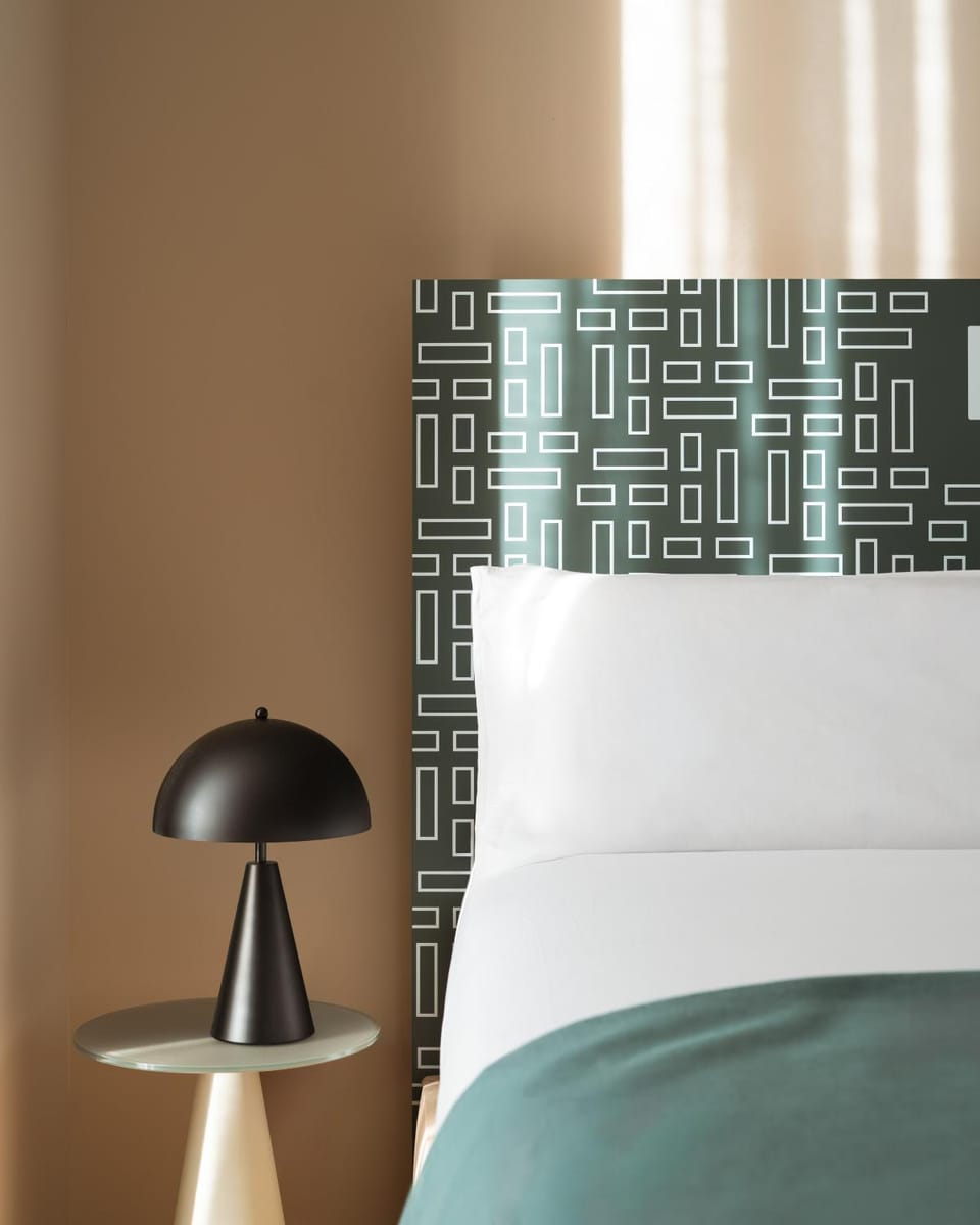 Bed, Decorative detail, Bedroom