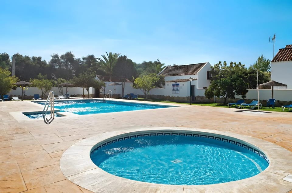 Property building, Living room, Swimming pool