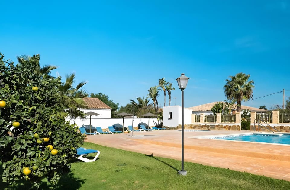 Property building, Living room, Swimming pool