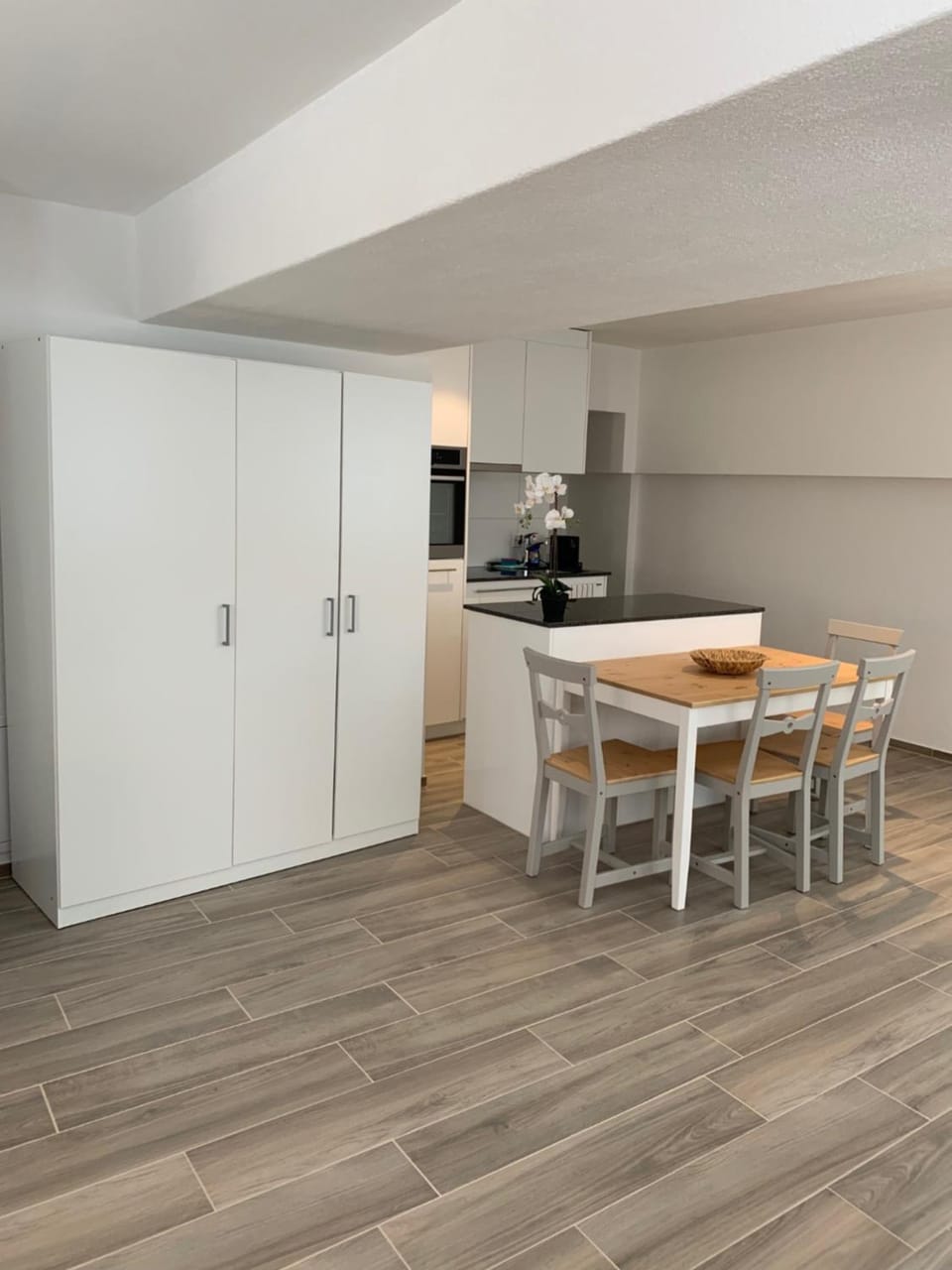 Kitchen or kitchenette, Dining area, oven, stove