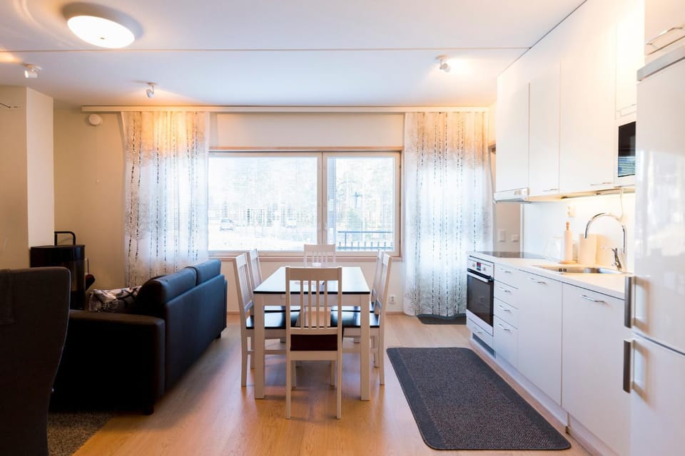 Living room, kitchen