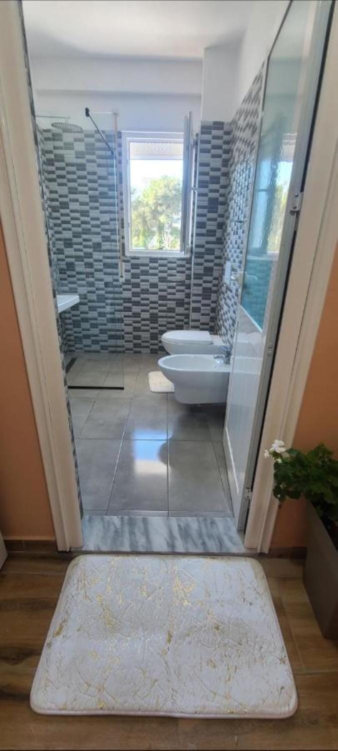Shower, Bathroom, hair dryier