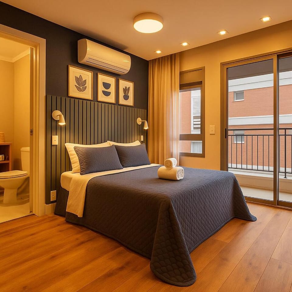 Conforto e Praticidade no Glass Studio em Perdizes Apartment in Sao Paulo City