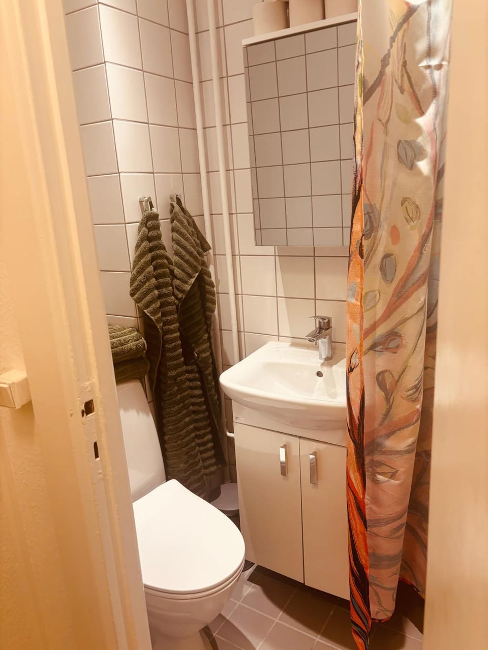 Toilet, Bathroom, towels
