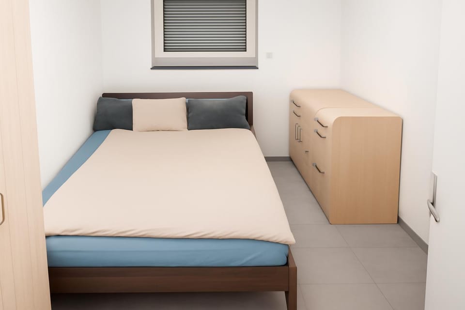 Bed, Photo of the whole room, Bedroom, wardrobe