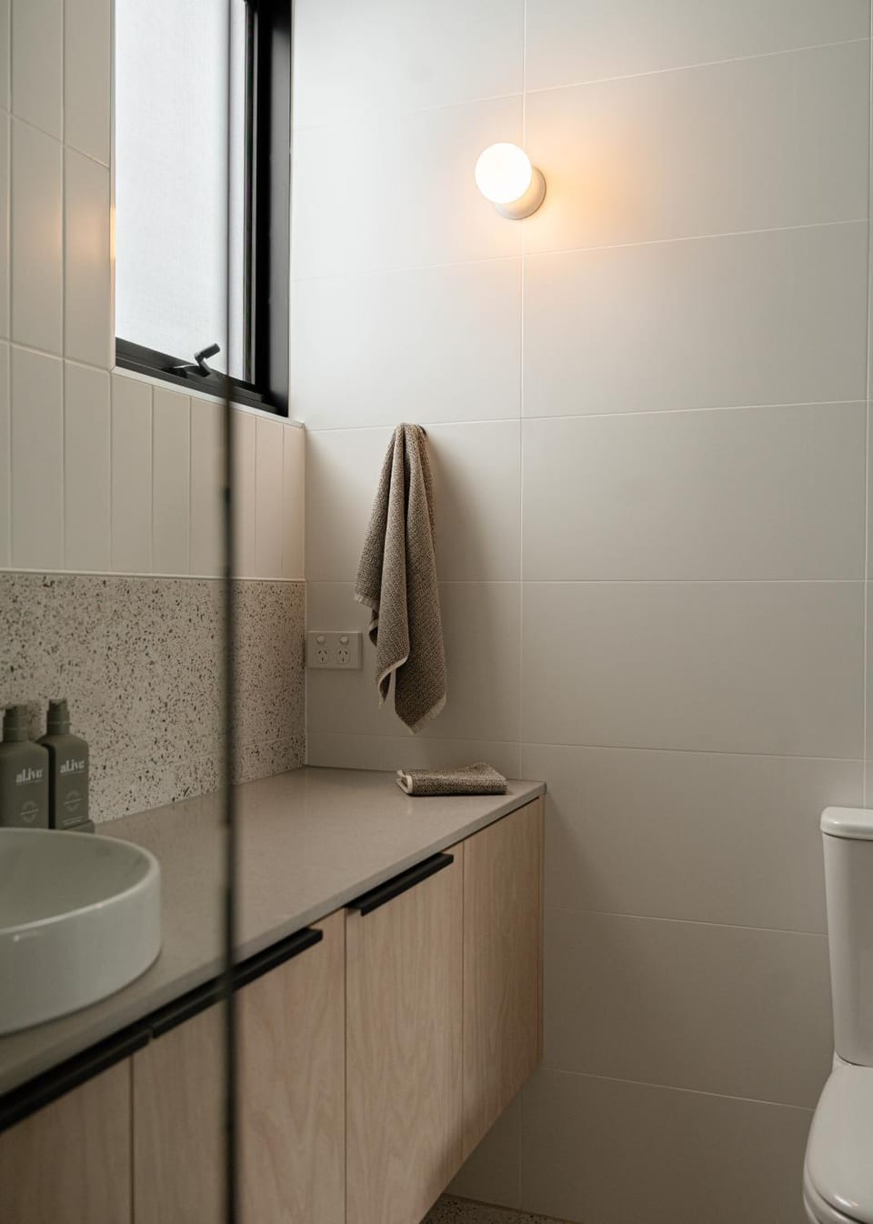 Bathroom, towels