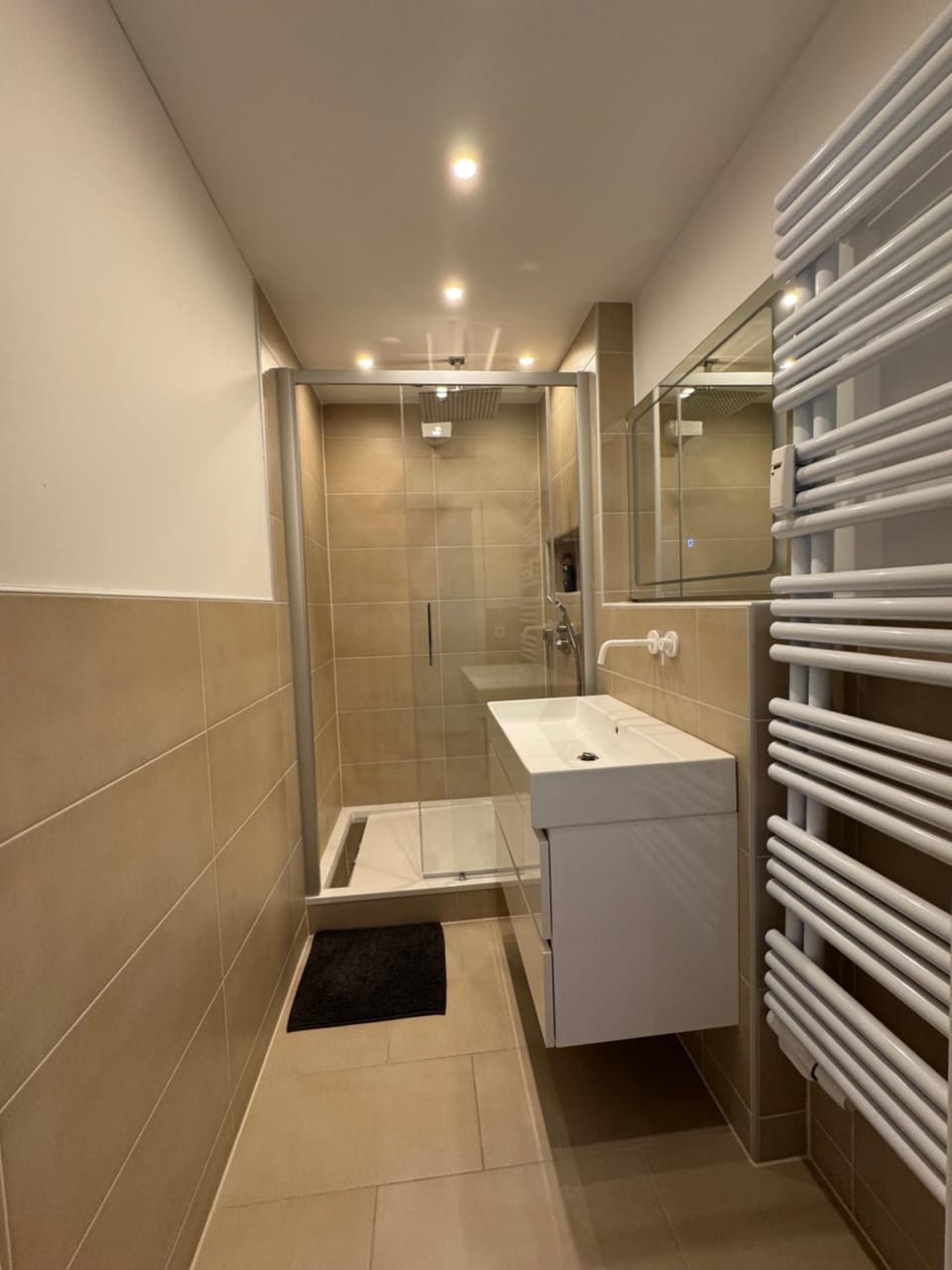 Shower, Bathroom, towels