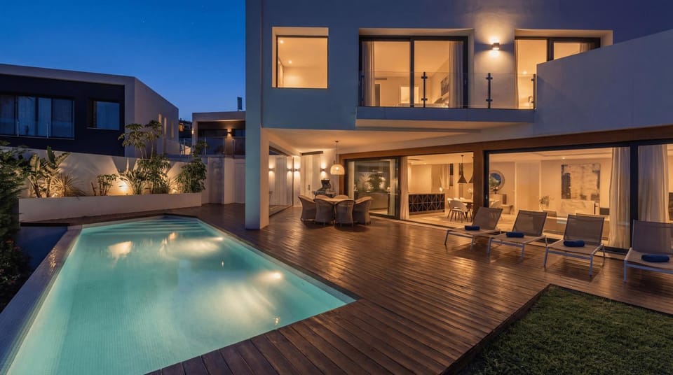 Night, Swimming pool