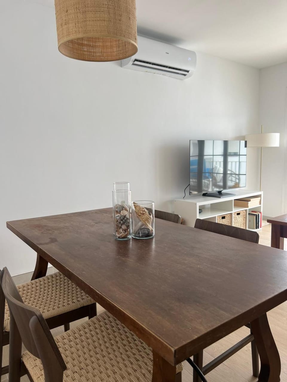 Dining area, air conditioner