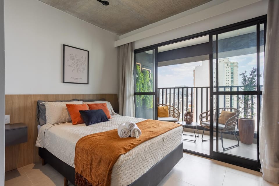 Bed, Balcony/Terrace, Photo of the whole room, Bedroom