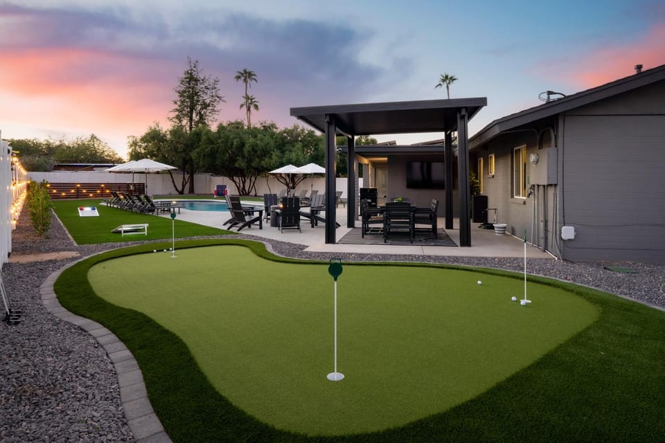 Day, Minigolf, Pool view, Swimming pool, Sunset