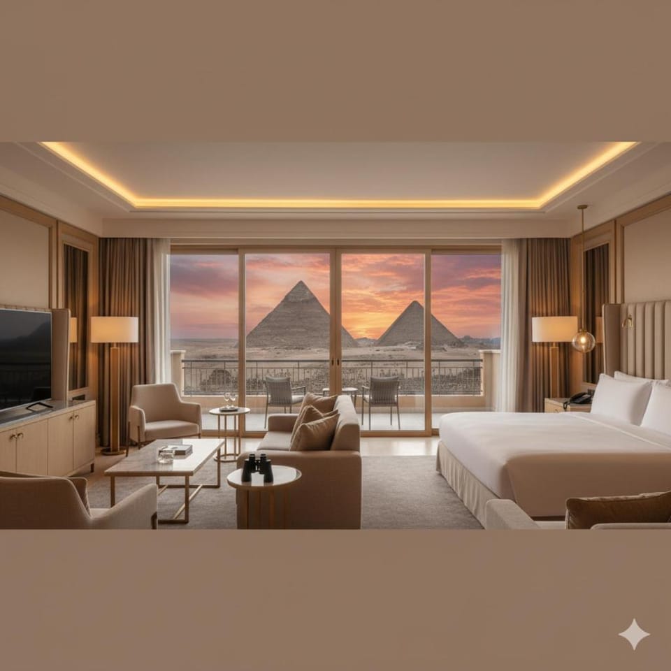 Bed, Natural landscape, TV and multimedia, Living room, Photo of the whole room, Seating area, Bedroom, Mountain view