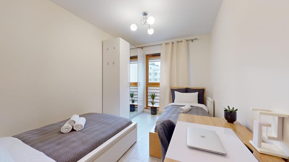 Rodzinny Apartament z 2 osobnymi sypialniami blisko Rynku Apartment in Wroclaw