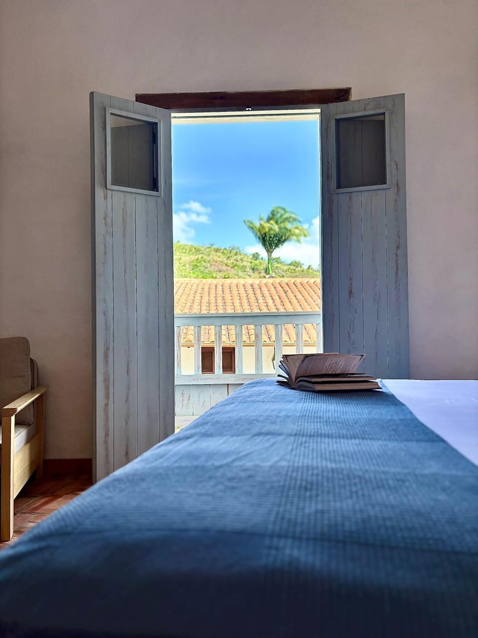 Bed, Balcony/Terrace, Photo of the whole room, Bedroom
