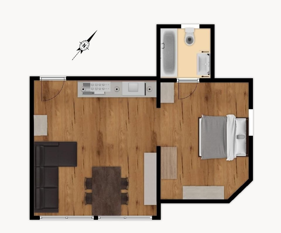 Studio Villa-Vogelsgesang lichtdurchflutet & ruhig Apartment in Mainz