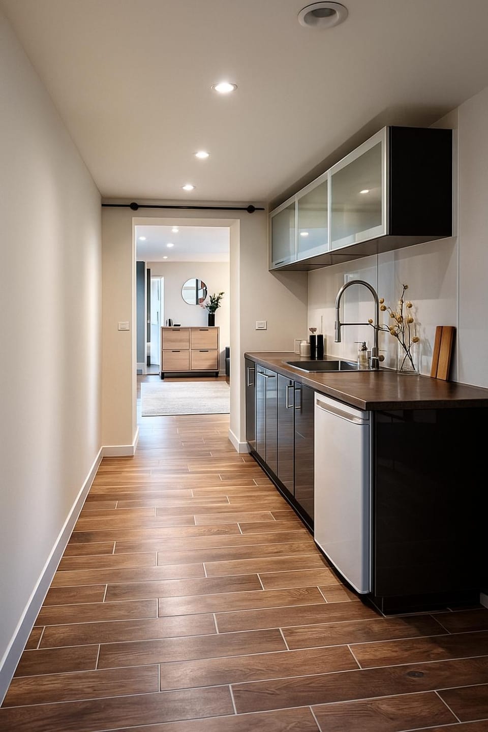 Kitchen or kitchenette, minibar