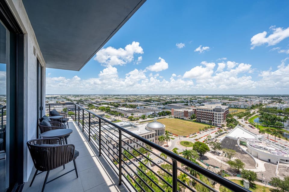 Bird's eye view, Balcony/Terrace, City view