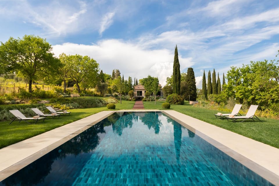 Pool view, sunbed