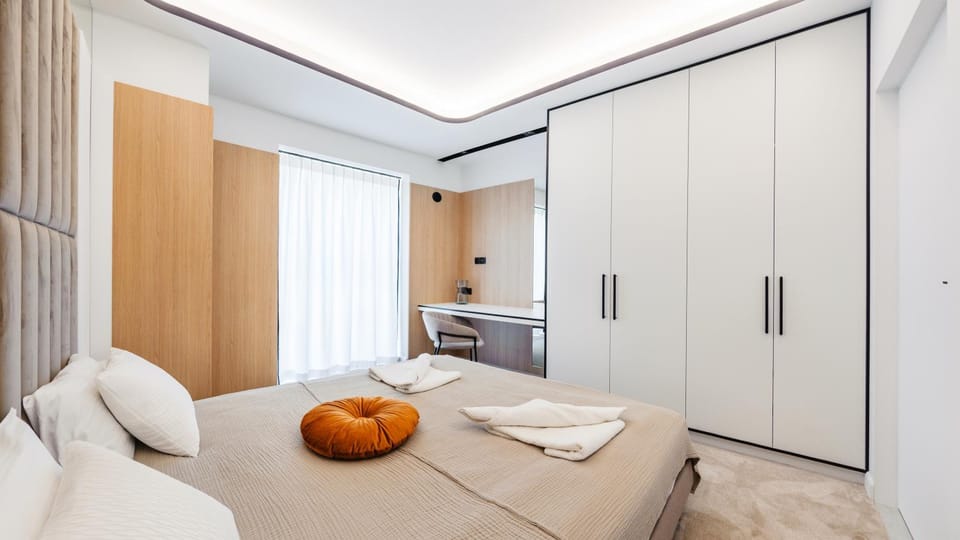 Bed, Photo of the whole room, Bedroom, wardrobe