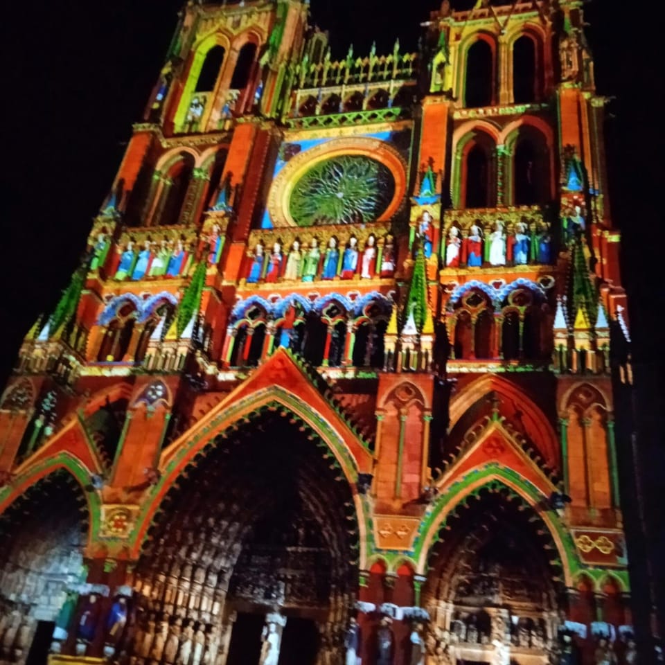 Nearby landmark, Night, Landmark view