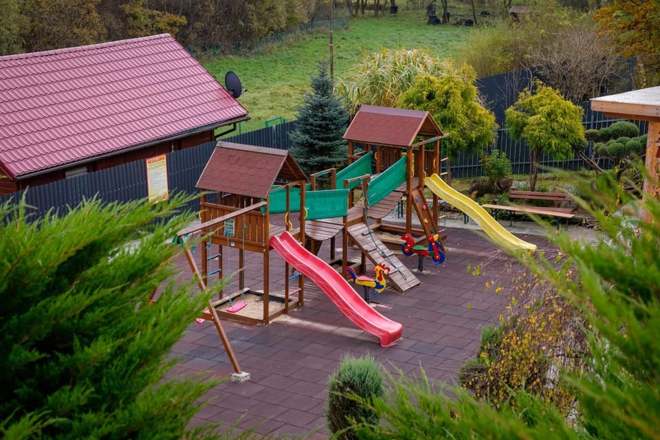 Spring, Day, Natural landscape, Children play ground, Garden, Garden view