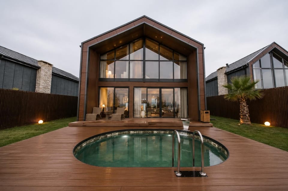Patio, Day, Garden, Pool view, Swimming pool