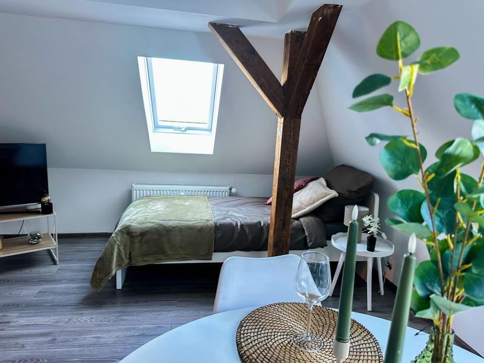 Communal lounge/ TV room, Bed, Photo of the whole room, Bedroom