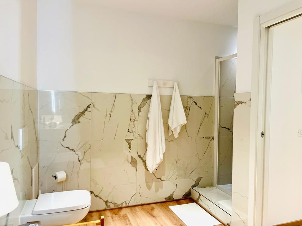 Shower, Toilet, towels