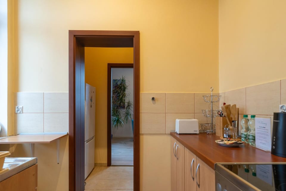 Kitchen or kitchenette, toaster