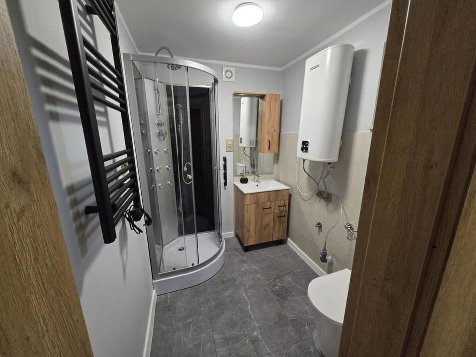 Shower, Toilet, Bathroom, towels