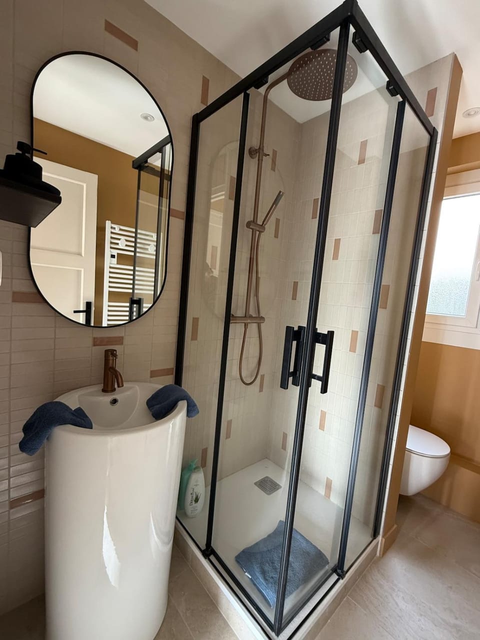 Shower, Toilet, Bathroom, towels