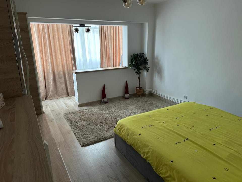 Bed, Living room, Photo of the whole room, Seating area