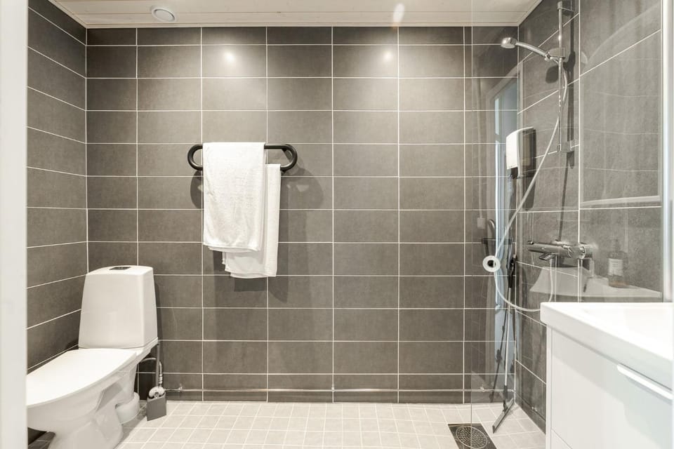 Shower, Toilet, Bathroom, towels