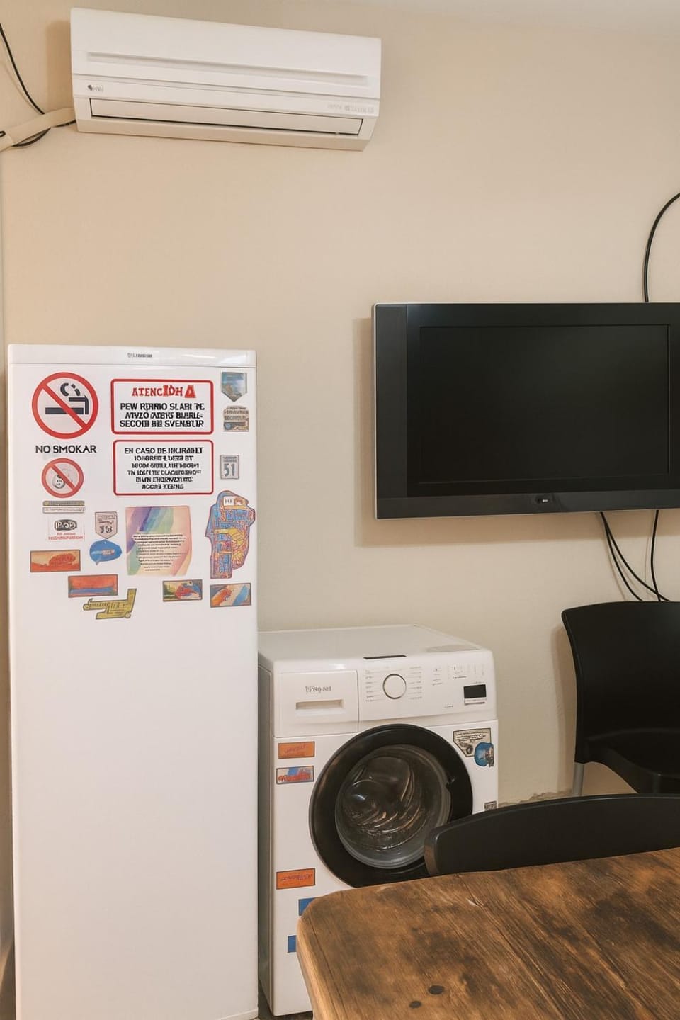 TV and multimedia, Kitchen or kitchenette, washing machine, air conditioner