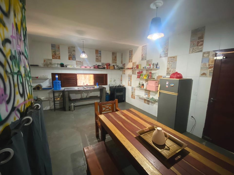 Kitchen or kitchenette, Dining area, Communal kitchen, oven, stove