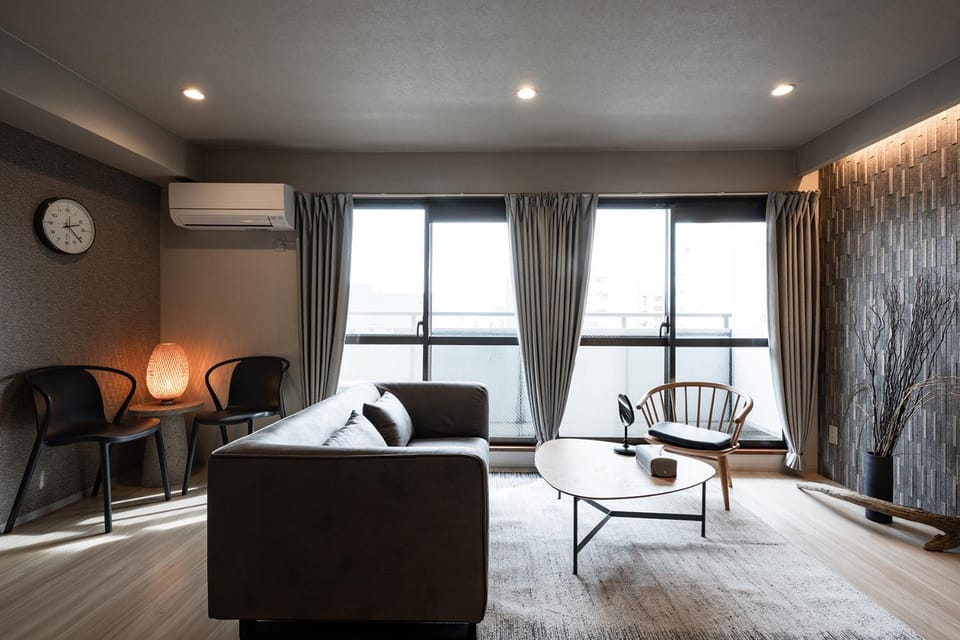 Living room, Photo of the whole room, air conditioner