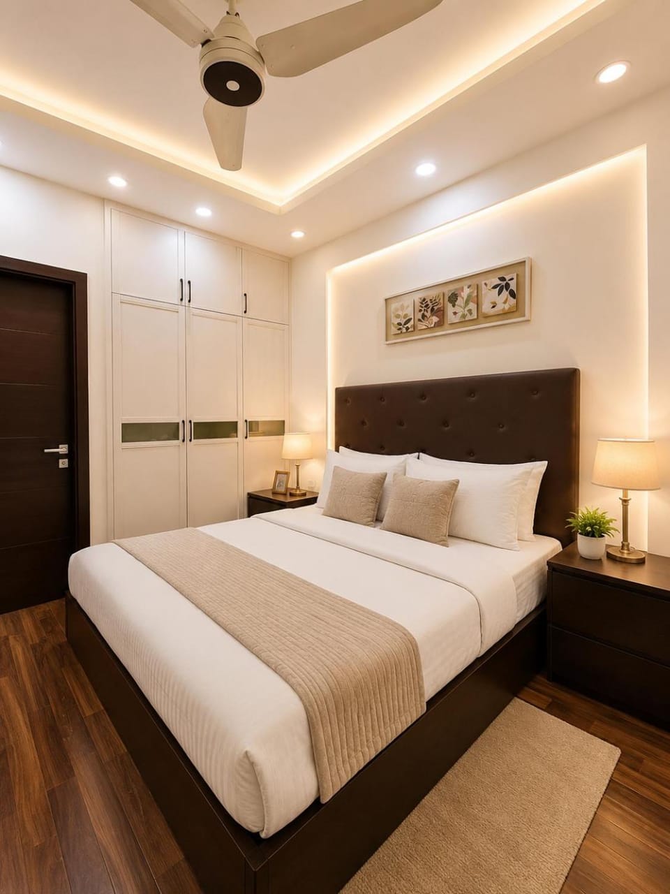 Bed, Photo of the whole room, Bedroom, air conditioner