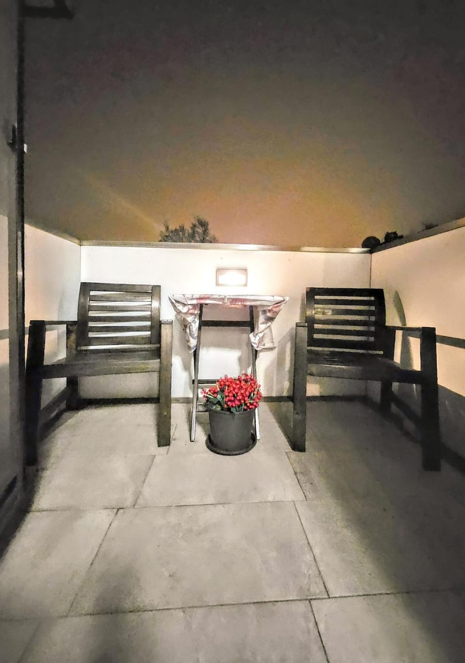 Night, Balcony/Terrace, Seating area