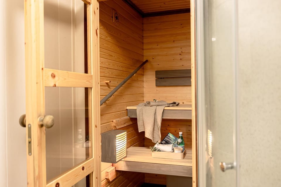 Sauna, Sauna, Bathroom, towels