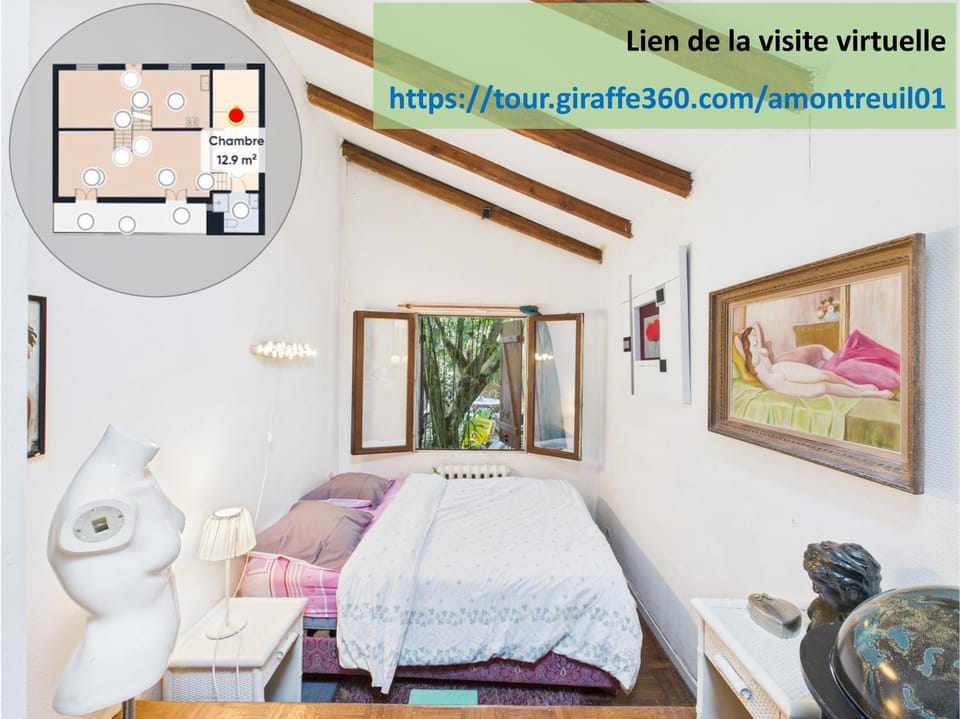 Photo of the whole room, Bedroom