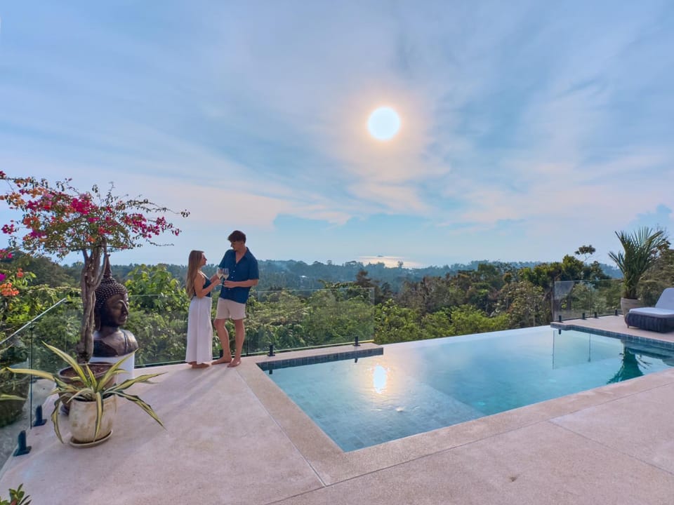 Sea view, Swimming pool, Swimming pool, Sunset