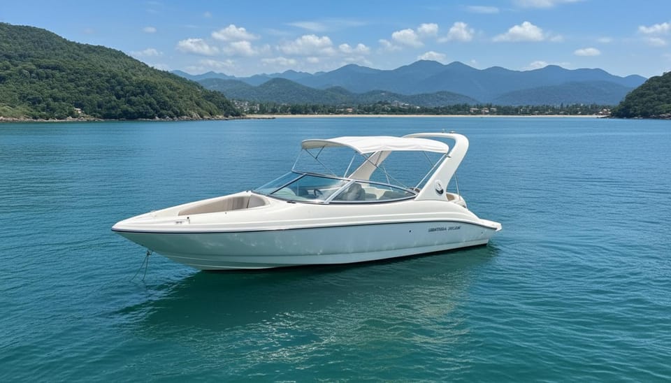 Flamboyant Boat Docked boat in Ubatuba