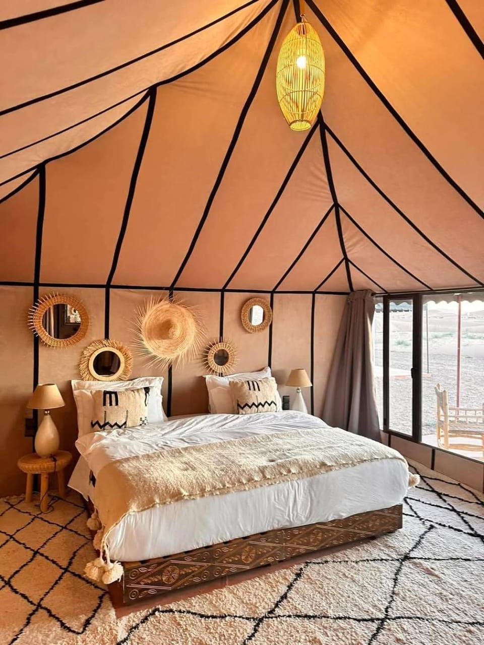 Bed, Photo of the whole room, Bedroom, furniture, locker, towels