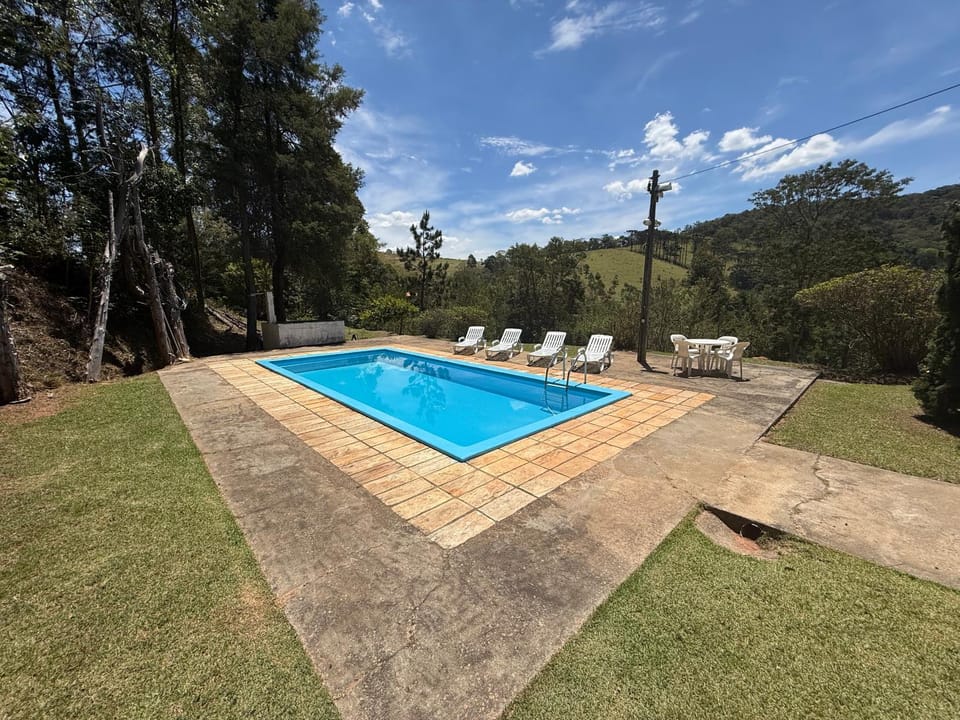 Day, Natural landscape, Garden, Garden view, Mountain view, Pool view, Swimming pool, sunbed